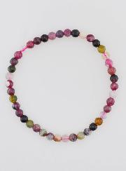 Bracelet en Pierre Naturelle de Tourmaline Multicolore - 4mm
