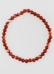 Bracelet en Pierre Naturelle de Jaspe Rouge - 4mm