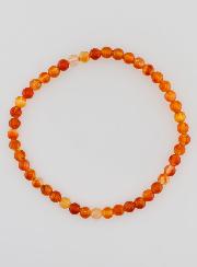 Bracelet en Pierre Naturelle de Cornaline - 4mm