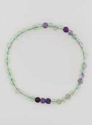 Bracelet en Pierre Naturelle de Fluorite Multicolore - 4mm