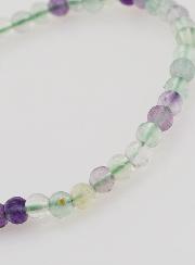 Bracelet en Pierre Naturelle de Fluorite Multicolore - 4mm