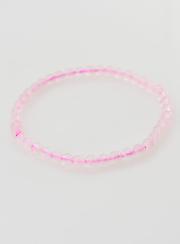Bracelet en Pierre Naturelle de Quartz Rose - 4mm