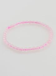 Bracelet en Pierre Naturelle de Quartz Rose - 4mm