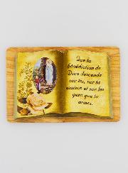 Chevalet Livre 6cm - Notre Dame de Lourdes