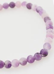 Bracelet en Pierre Naturelle de Lepidolite - 4mm