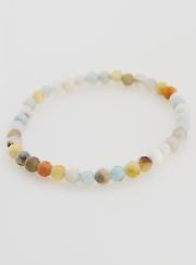 Bracelet en Pierre Naturelle d'Amazonite Multicolore - 4mm