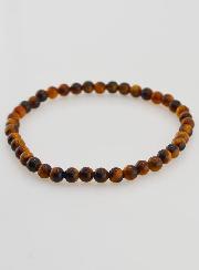 Bracelet en Pierre Naturelle d'Oeil de Tigre - 4mm