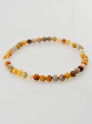 Bracelet en Pierre Naturelle d'Agate Crazy Lace - 4mm