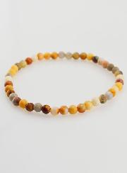 Bracelet en Pierre Naturelle d'Agate Crazy Lace - 4mm