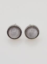 Boucles d'Oreilles Puces - Quartz Rose 10mm