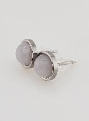 Boucles d'Oreilles Puces - Quartz Rose 10mm