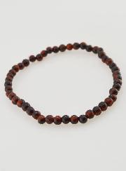 Bracelet en Pierre Naturelle d'Oeil de Taureau - 4mm
