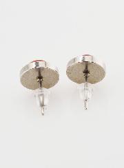 Boucles d'Oreilles Puces - Agate Rouge 10mm