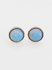Boucles d'Oreilles Puces - Opalite 10mm