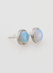 Boucles d'Oreilles Puces - Opalite 10mm