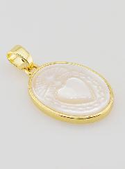 Médaille en Nacre - Coeur Sacré 20mm
