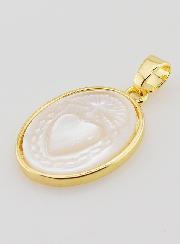 Médaille en Nacre - Coeur Sacré 20mm