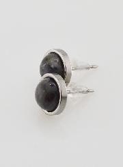 Boucles d'Oreilles Puces - Larvikite 10mm