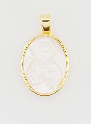 Médaille en Nacre - Sacré Coeur de Jésus 20mm
