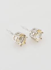 Boucles d'Oreilles Solitaire - Citrine Naturelle AA 8mm