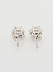 Boucles d'Oreilles Solitaire - Cristal de Roche AA