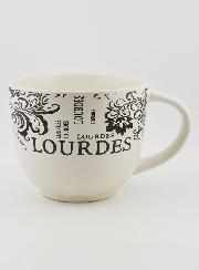 Souvenir de Lourdes - Tasse Lourdes Décor Feuillage 350ml