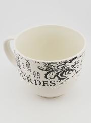 Souvenir de Lourdes - Tasse Lourdes Décor Feuillage 350ml
