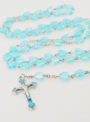 Chapelet  de Communion Coeur & Calice - Bleu