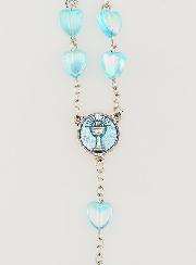 Chapelet  de Communion Coeur & Calice - Bleu