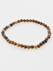 Bracelet en Pierre Naturelle de Jaspe Océan - 4mm