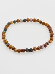 Bracelet en Pierre Naturelle de Jaspe Océan - 4mm