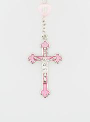 Chapelet Coeur Irisé - Rose