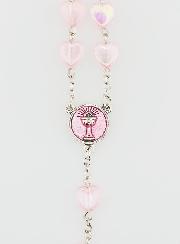 Chapelet de Communion Coeur & Calice - Rose