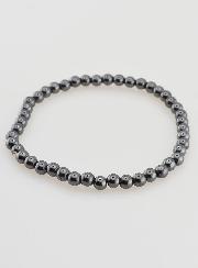 Bracelet en Pierre Naturelle d'Hématite - 4mm
