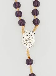 Chapelet Cristal Médaille Miraculeuse - Améthyste