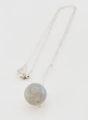 Collier Chaîne en Argent Massif & Labradorite