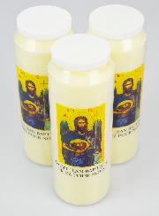 Lot de 3 Bougies de Neuvaine Saint Jean-Baptiste - 17.5cm