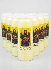 Lot de 10 Bougies de Neuvaine Saint Jean-Baptiste - 17.5cm