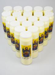 Lot de 20 Bougies de Neuvaine Saint Jean-Baptiste - 17.5cm