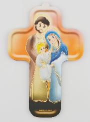 Croix Enfant en Bois - Sainte Famille
