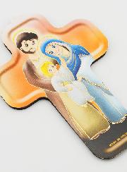 Croix Enfant en Bois - Sainte Famille
