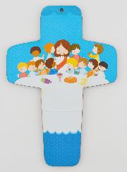 Croix Enfant Jésus Christ & Enfants - La Cène