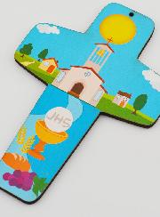 Croix Enfant en Bois - Eglise