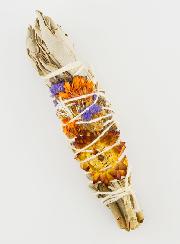 Smudge de Sauge Blanche de Californie & Fleurs Sauvages Torche