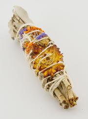 Smudge de Sauge Blanche de Californie & Fleurs Sauvages Torche