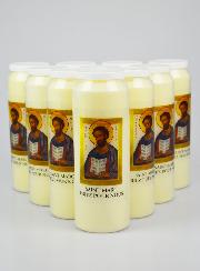 Lot de 10 Bougies de Neuvaine Saint Marc - 17.5cm
