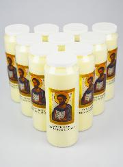 Lot de 10 Bougies de Neuvaine Saint Marc - 17.5cm