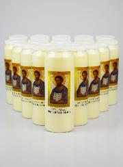 Lot de 20 Bougies de Neuvaine Saint Marc - 17.5cm