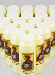 Lot de 20 Bougies de Neuvaine Saint Marc - 17.5cm
