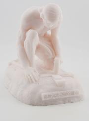 Statue de Saint Joseph Charpentier en Albâtre - 13cm
